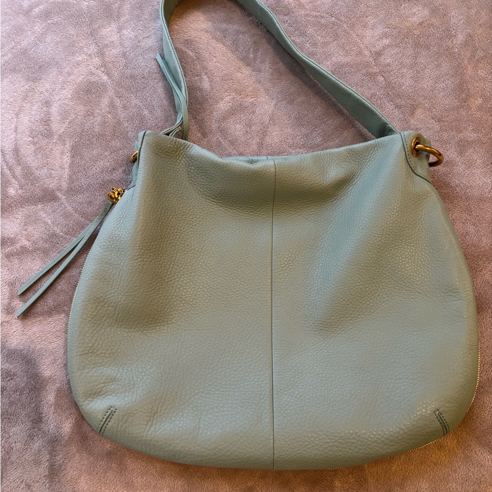 HOBO Soft Blue Leather Hobo Bag